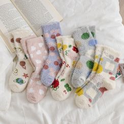 Set of 2 Pairs: Fluffy Socks