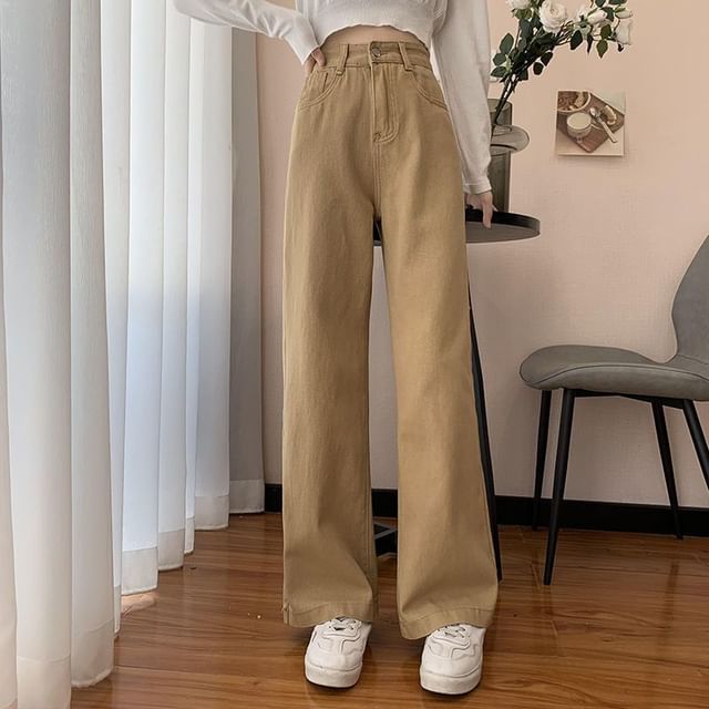 Sisyphi-High Waist Wide Leg Jeans