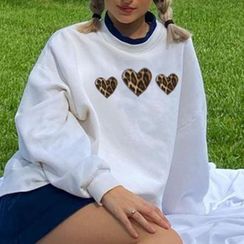 BrickBlack - Heart Print Sweater BrickBlack - Heart Print Sweater