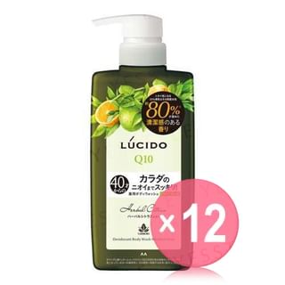 Mandom - Lucido Q10 Medicated Deodorant Body Wash Herbal Citrus (x12) (Bulk Box)