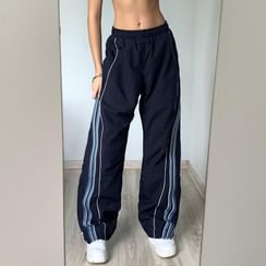 Sosana - Pantalon de jogging large rayé à coupe ample et  taille basse