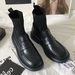 Ryia - Socks Inset Loafers Ryia - Socks Inset Loafers