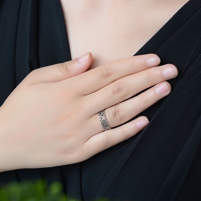 Forainer-Filigree Wide Ring