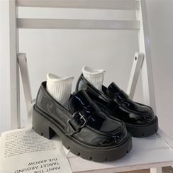 STEPUP(ステップアップ) - Platform Patent Loafers