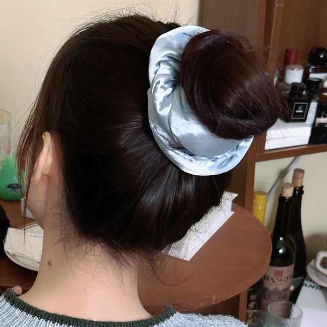 PANGU-Satin Plain Scrunchie