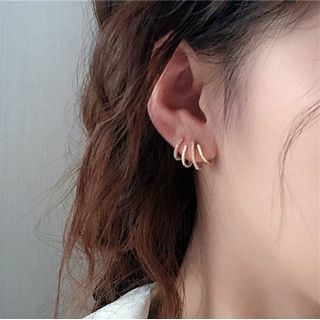 Poppin-Rhinestone Layered Ear Cuff