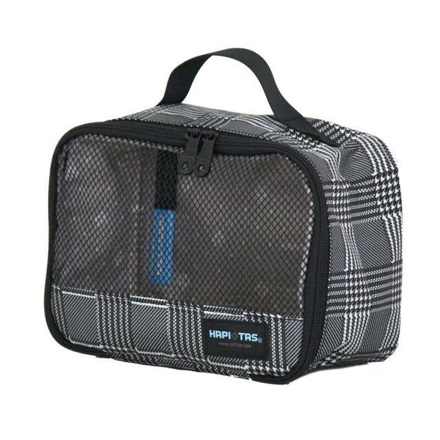 BISQUE-HAPITAS Organizer Pouch Glen Check Black