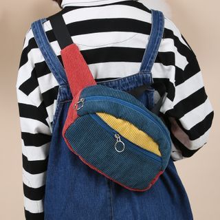 corduroy sling bag