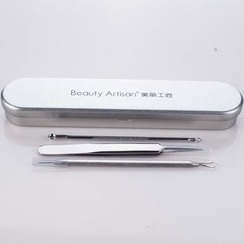 Beauty Artisan - Set of 3: Blackhead Extractors with Case Beauty Artisan - Set of 3: Blackhead Extractors with Case