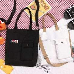 ANEMOI - 两用饰口袋帆布手提袋 ANEMOI - 两用饰口袋帆布手提袋