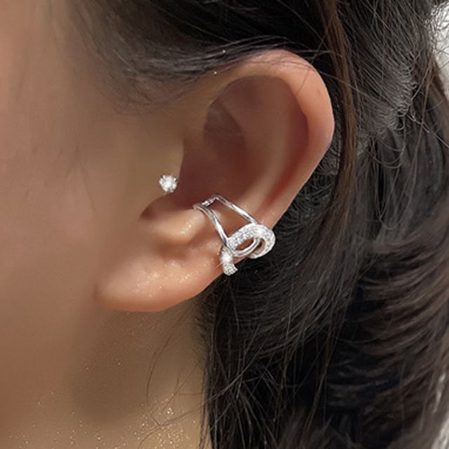 Chimerro-Rhinestone Cuff Earring