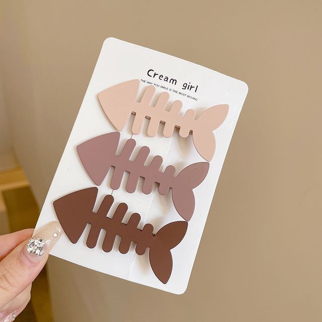 Oohlala! Set of 3 Fish Bone Hair Clip YesStyle