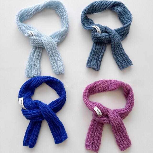 Combon-Plain Knit Scarf