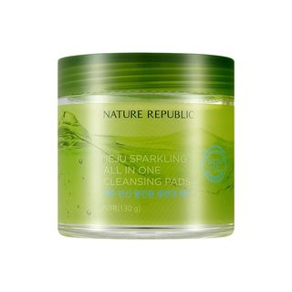 NATURE REPUBLIC - Jeju Sparkling All In One Cleansing Pads 60pcs