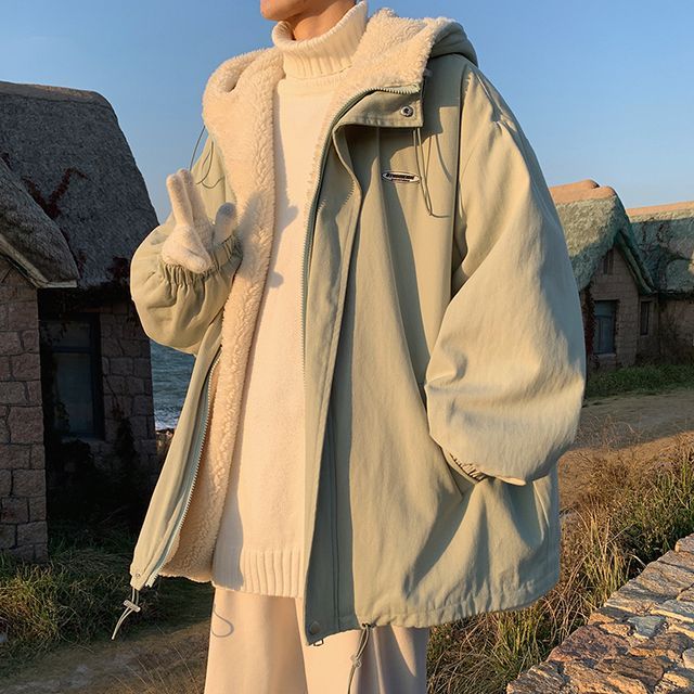 JUN.LEE - Fleece Lined Hooded Cargo 