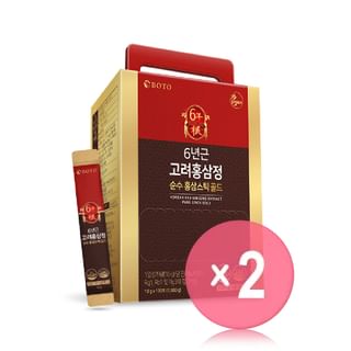 BOTO - Korean Red Ginseng Extract Pure Stick Gold 2pcs Bundle Set