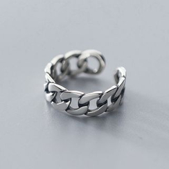 A’ROCH - 925 Sterling Silver Open Ring in Chain Design A’ROCH - 925 Sterling Silver Open Ring in Chain Design