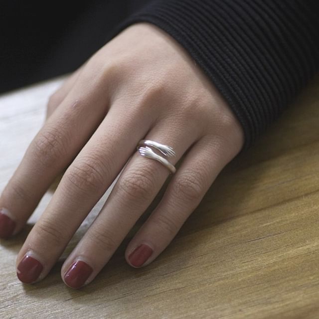Seirios-Hug Wrap Around Alloy Open Ring