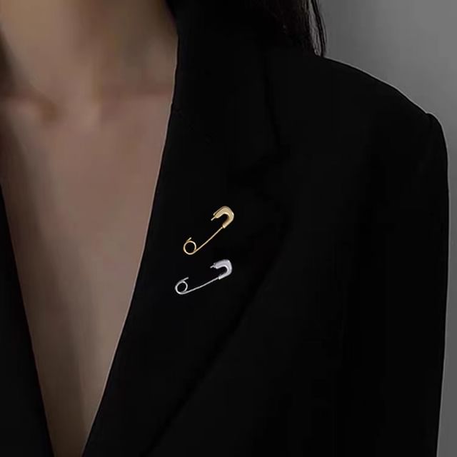 Andante-Safety Pin Alloy Brooch Various Designs