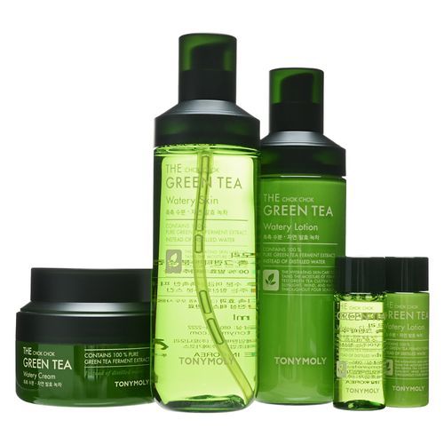 Faktura Raffinaderi virksomhed TONYMOLY - The Chok Chok Green Tea Watery Skin Care Set | YesStyle