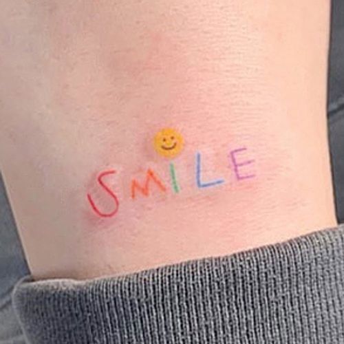 New #tattoo #smile #camera Acrylic Print by Jamie Miles - Instaprints