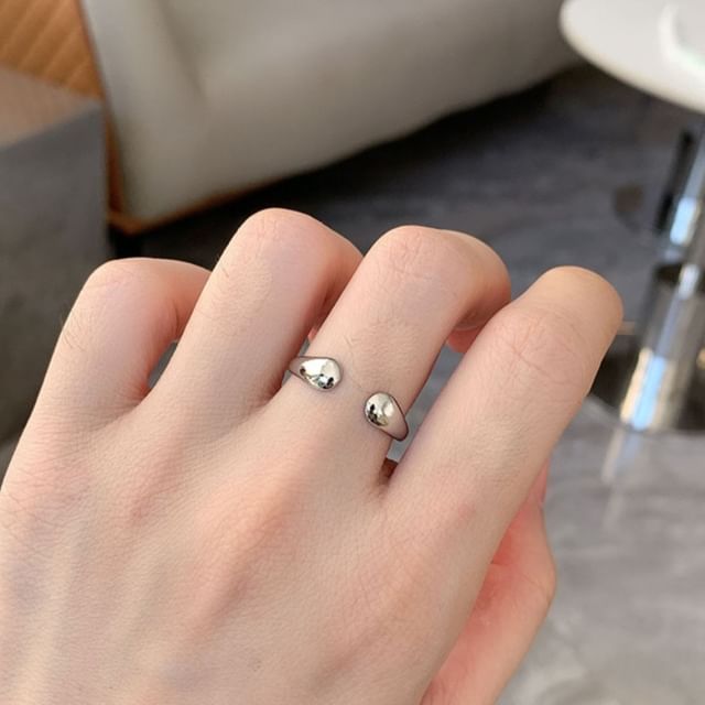 PANGU-Polished Stainless Steel Open Ring