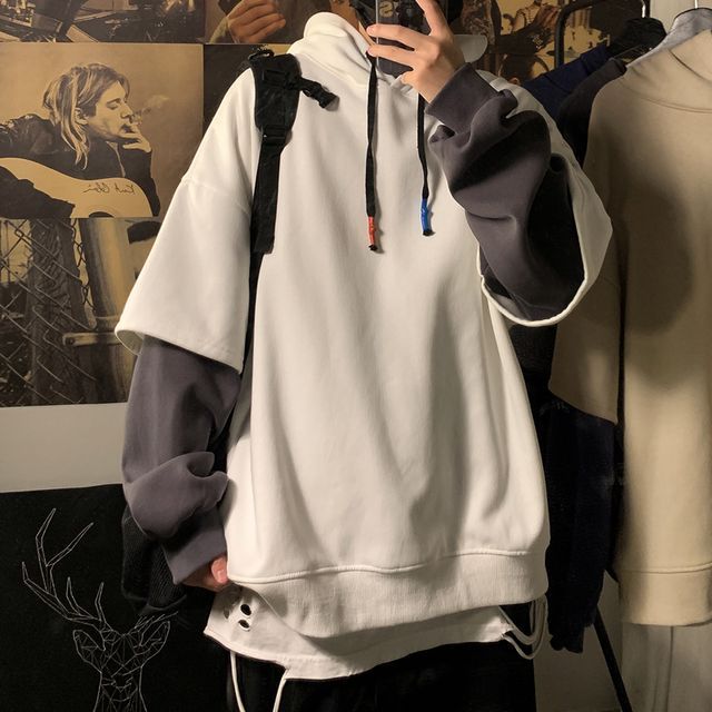 Samso-Mock Two-Piece Hoodie