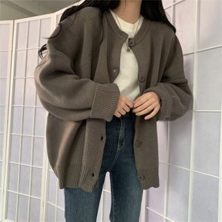 Buy Moon City - Plain Cardigan in Bulk 