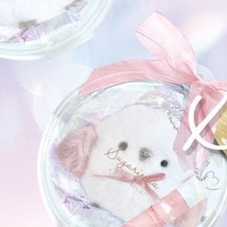 SHOBIDO - Long Tailed Tit Lip Balm With Pink Plush Keychain