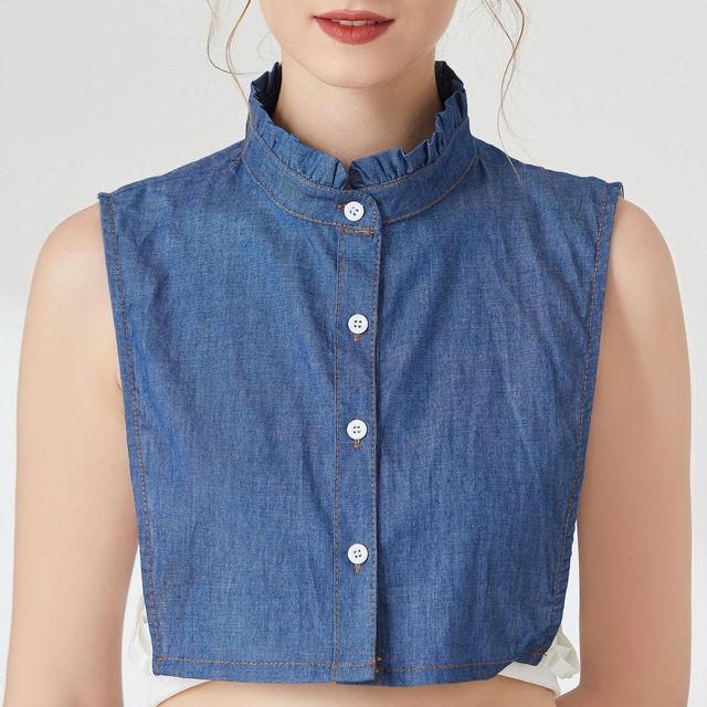 MIOW-Denim Decorative Collar