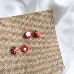 HayHill - Non-matching Glaze Strawberry Earring