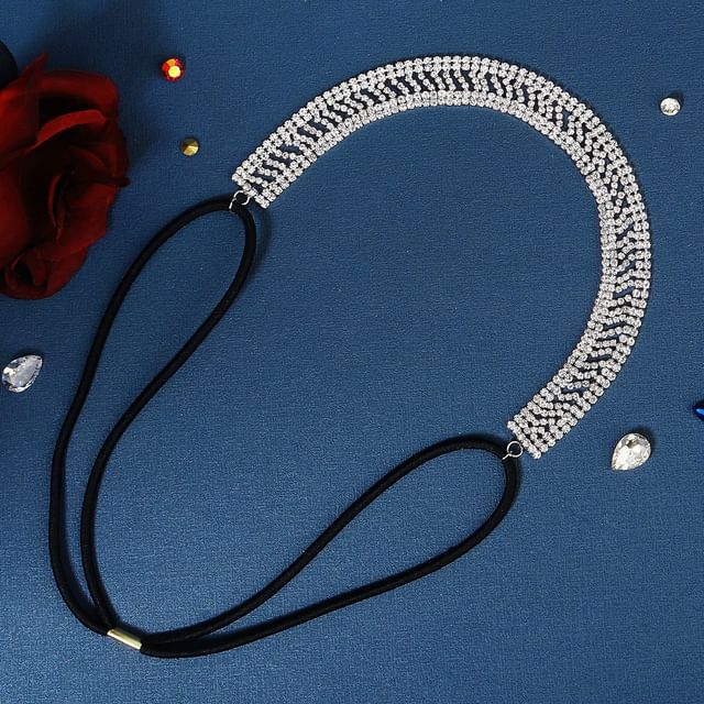 Kanzashi-Rhinestone Headpiece