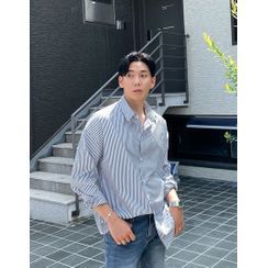 GERIO - Loose-Fit Striped Shirt GERIO - Loose-Fit Striped Shirt