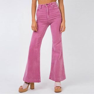 pink corduroy bell bottoms
