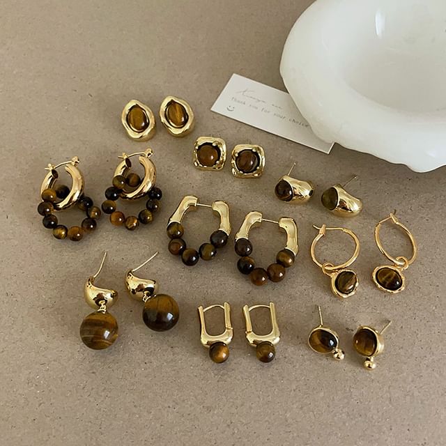 Panda Dama-Ball Drop Earring Hoop Earring Ear Stud