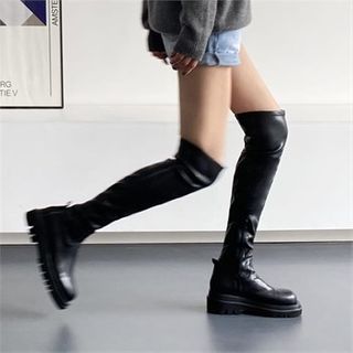 platform long boots