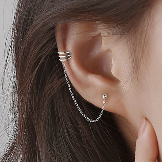 Chimerro-Stud Earring With Ear Cuff