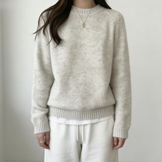 Crew Neck Plain Sweater