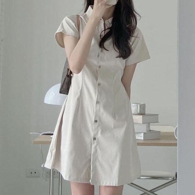 chinese dress ladies Arden Mini Shirt Dress  Marine Layer