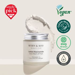 Mary&May - Lemon Niacinamide Glow Wash Off Mask Pack