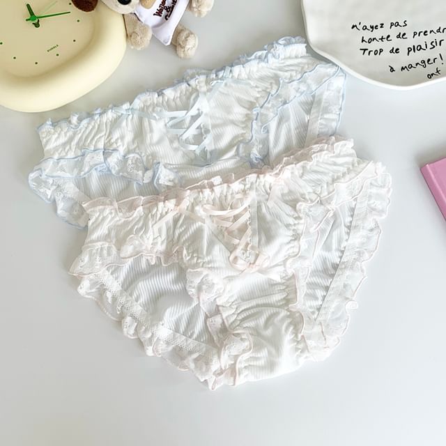 Gecko-Frill Trim Panty