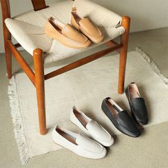 BBAEBBAE - Stitched Faux-Leather Loafers BBAEBBAE - Stitched Faux-Leather Loafers