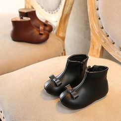 Creayu - Kids Bow Short Boots Creayu - Kids Bow Short Boots