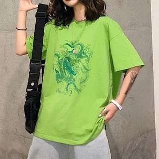 Yesstyle green sales dragon shirt