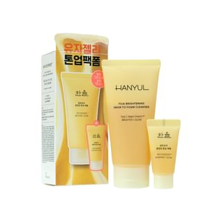 HANYUL - Yuja Brightening Mask To Foam Cleanser Special Set