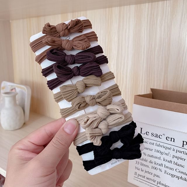 enthice-Bowknot Hair Tie Set