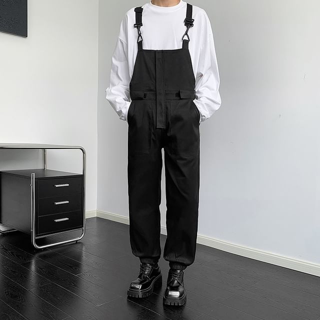 ravewider-Plain Wide Leg Jumper Pants
