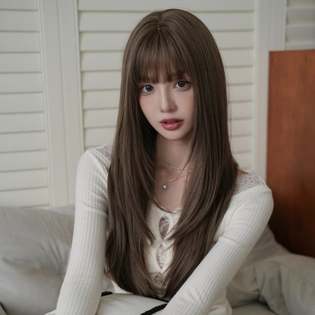 SEVENQ-Long Full Wig - Straight