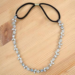 Clair Fashion - Floral-Rhinestone Hair Band Clair Fashion - Floral-Rhinestone Hair Band