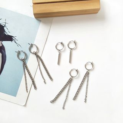 isle fringed hoop earrings bar